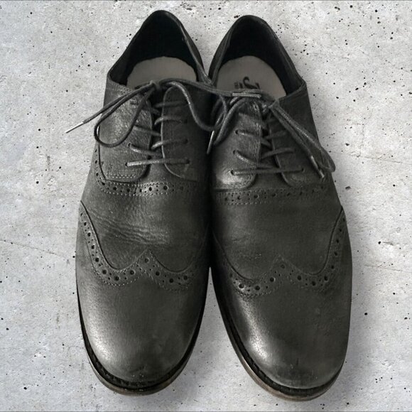 Men's Aetrex Dalton Wing Tip Oxford Shoes in Black - Size 12.5 - Picture 4 of 14